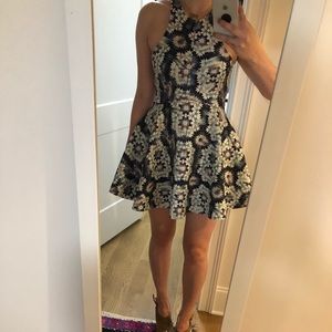 Fit and flare neoprene dress